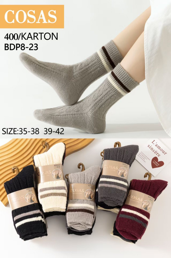 Skarpety damskie Roz 35-42, Mix kolor Paczka 40 szt